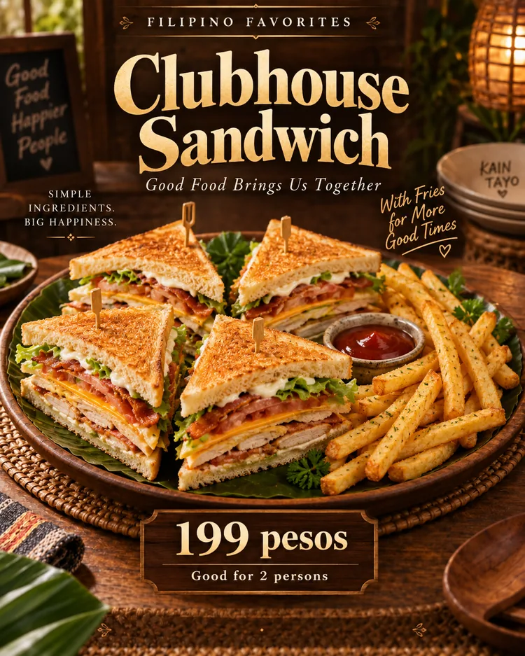 Clubhouse Sandwich with Fries
